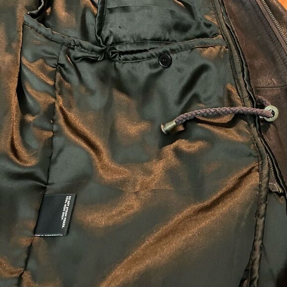 Wilson Leather for Men Brown, Insulated, Leather Long Jacket / SZ: S (see measur - Picture 6 of 9